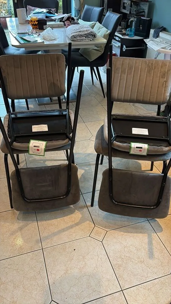 New soft grey Kitchen Chairs - Image 3