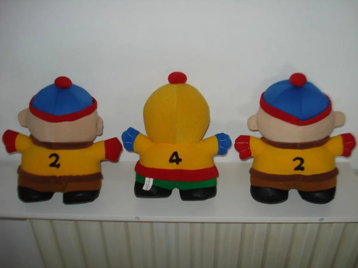 VINTAGE  3 SOUTH PARK 1990s SOFT TOYS. - Image 3