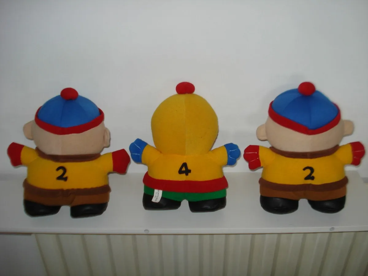 VINTAGE  3 SOUTH PARK 1990s SOFT TOYS. - Image 4