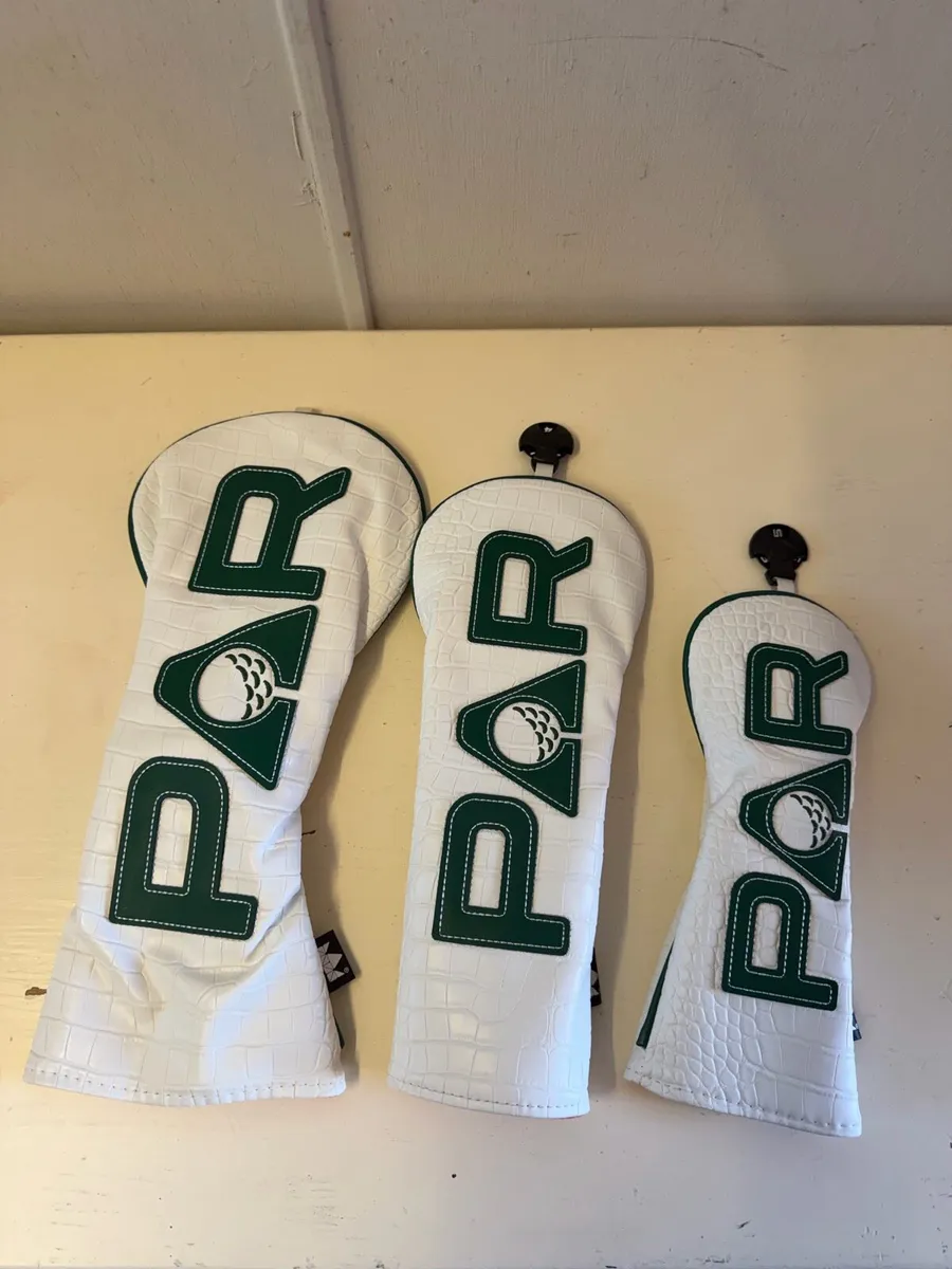 White Par Golf Head Cover Set - Image 1