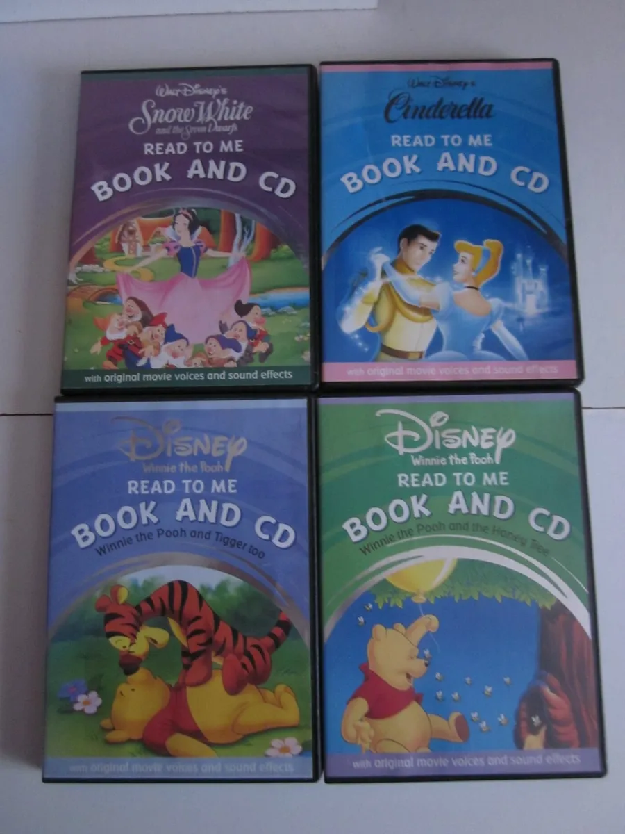 4 Walt Disney Read To Me Book and CD - Image 1