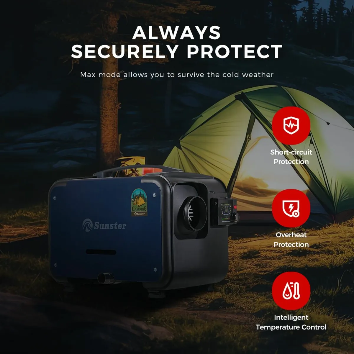 Diesel Air Heater with power supply, Bluetooth App - Image 3