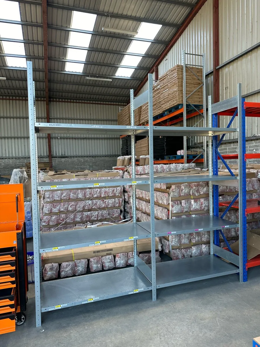 Small Joblot Galvanised Metal Shelving Racking - Image 3