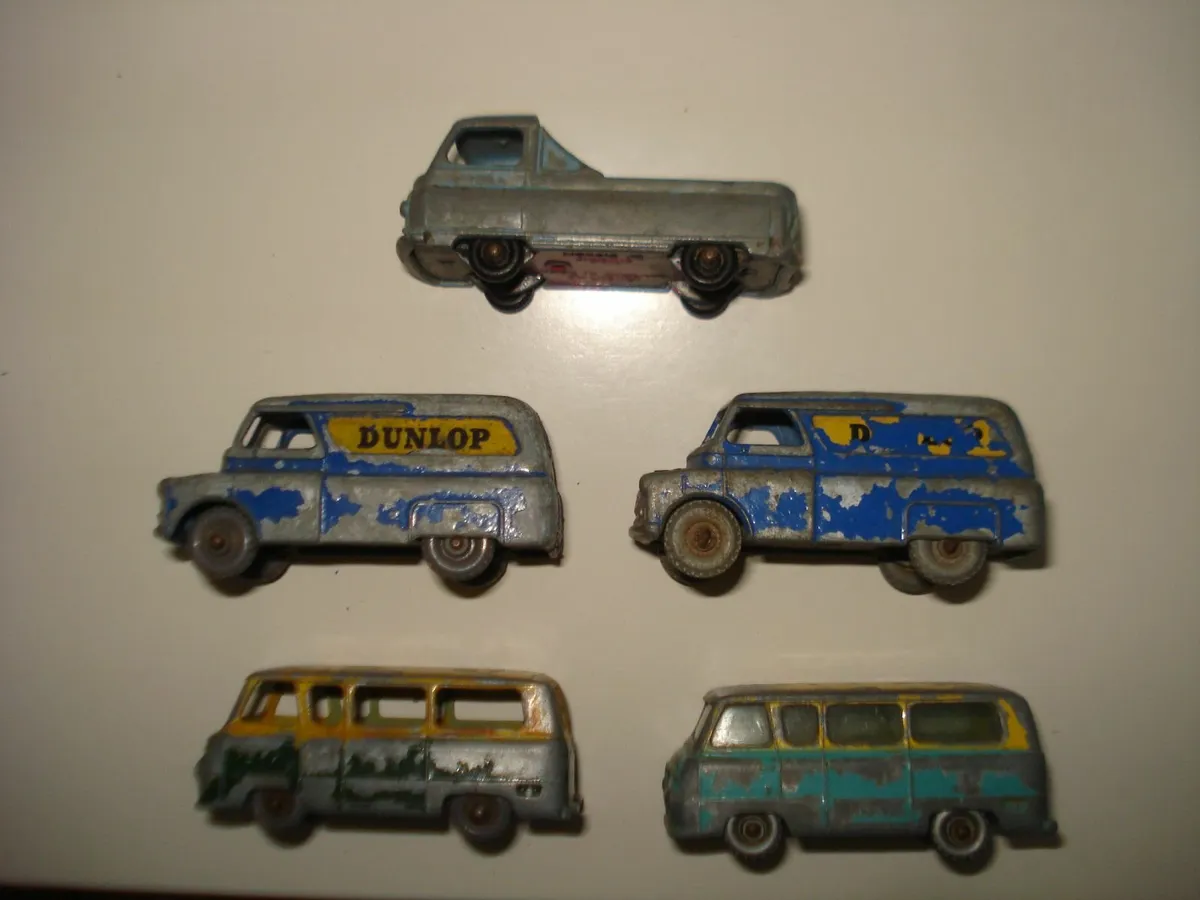 LESNEY MATCHBOX 1950s DIECAST METAL MODEL VANS. - Image 1