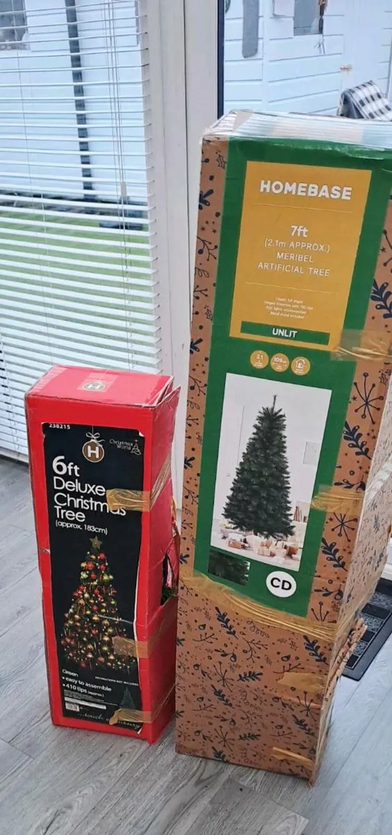 2 x christmas trees - Image 2