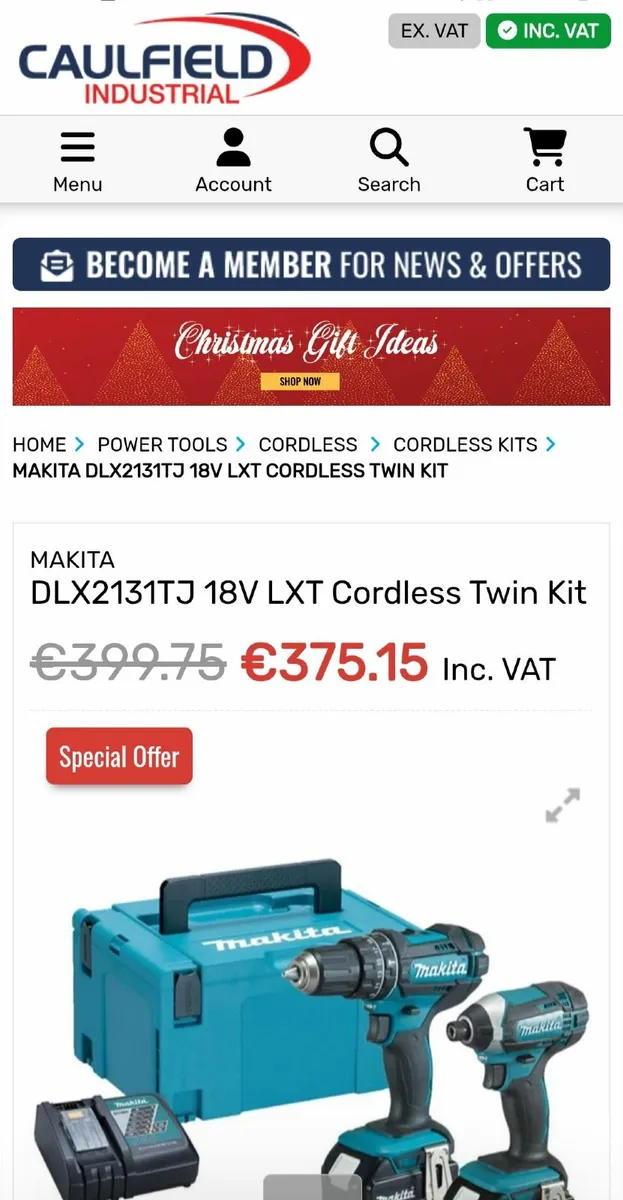 New makita 18V combi set - Image 2