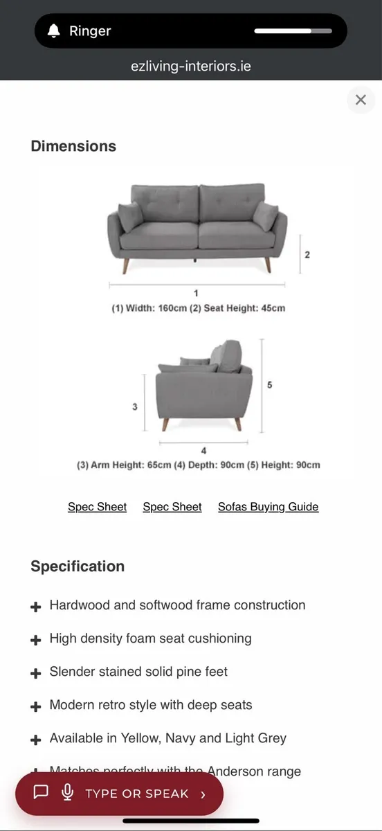 2 seater Anderson NEW 900 Eur - Image 1