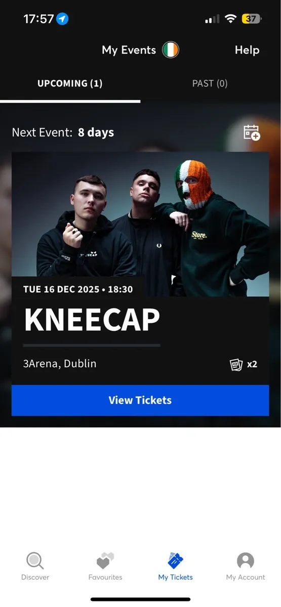 Kneecap tickets 16th dec
