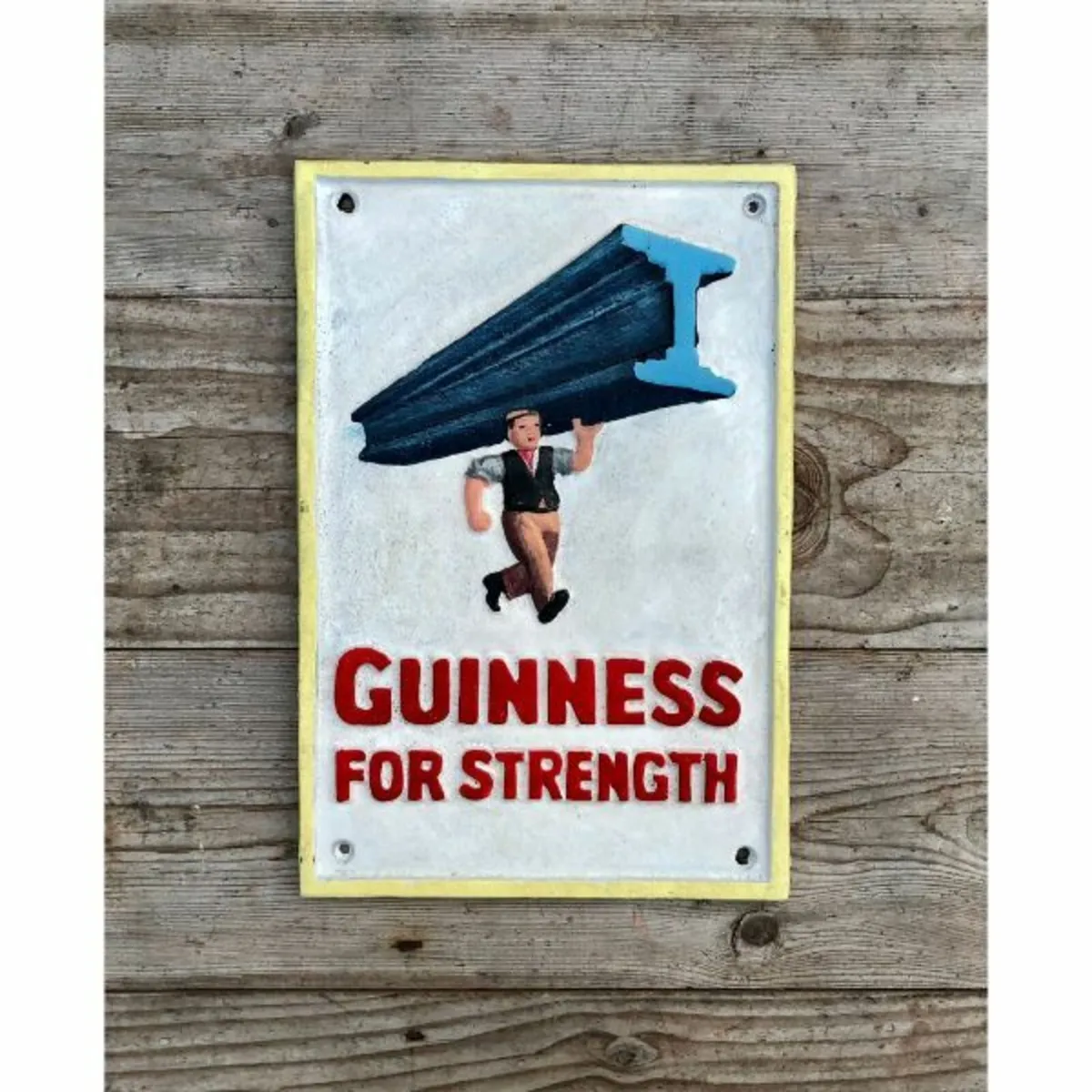 Guinness – For Strength – Steel Bar – Cast Iron –