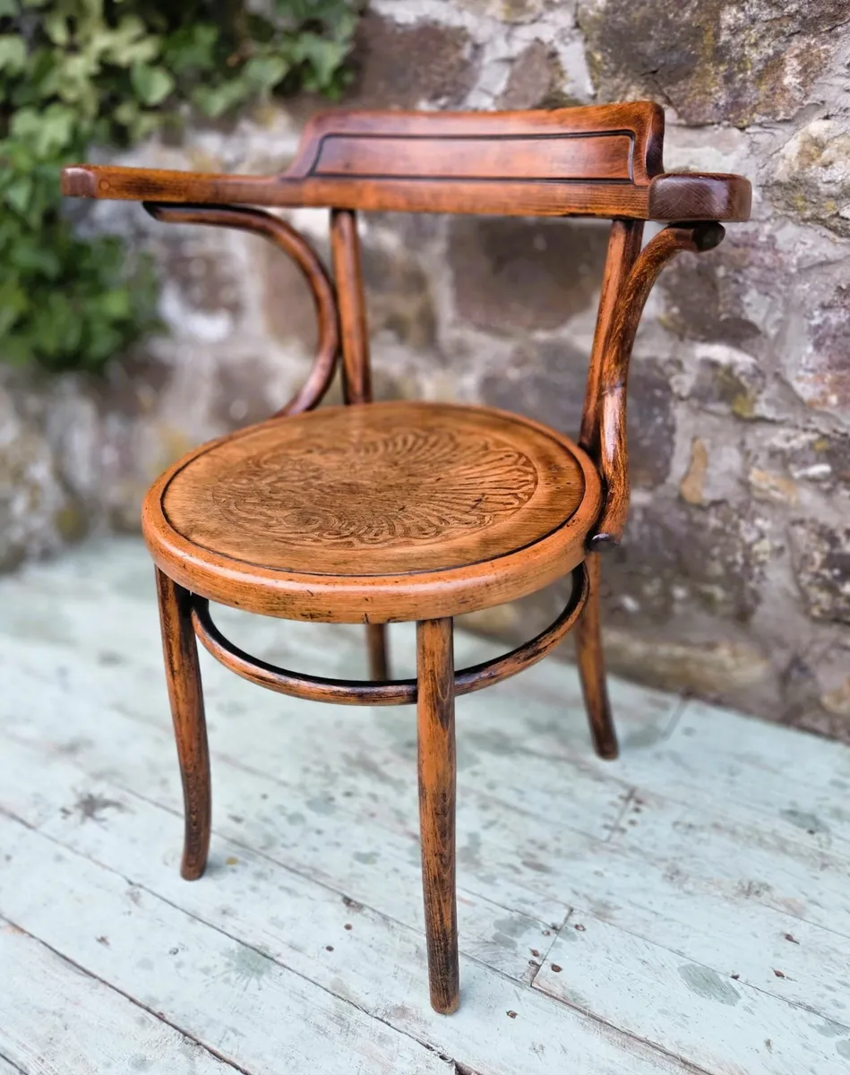 Antique Bentwood Armchair- Circa 1920s - Image 2
