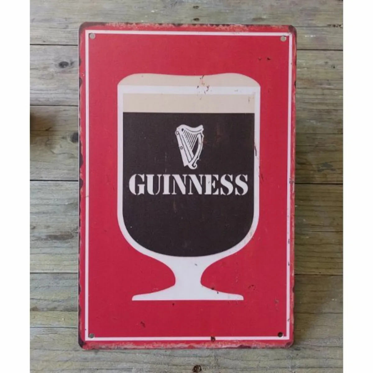 Guinness – Metal – Pint red and black – HS377