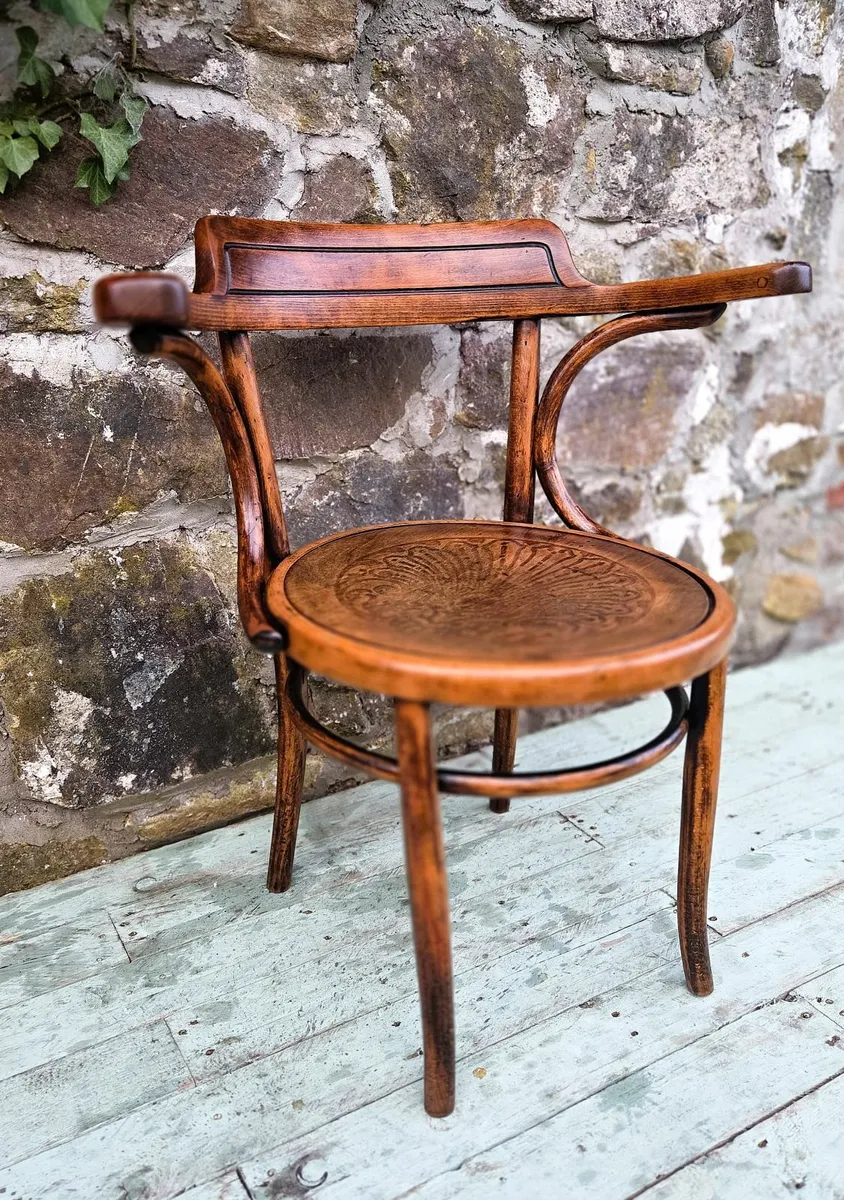 Antique Bentwood Armchair- Circa 1920s - Image 3