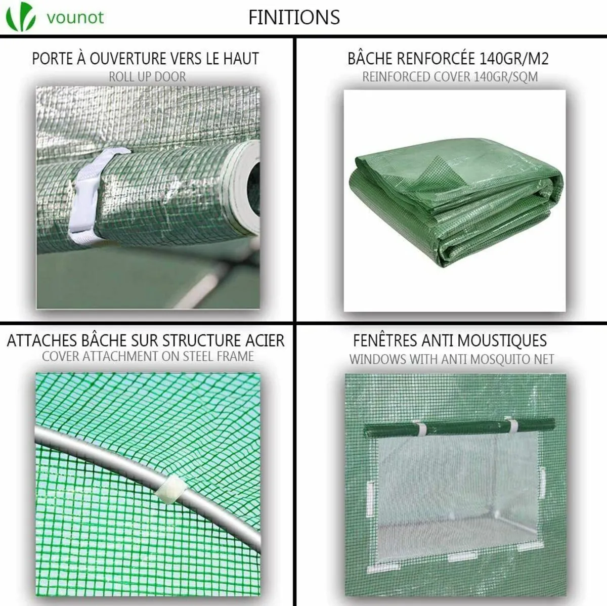 Greenhouse 4x3x2m Poly Tunnel for Garden 12m² - Image 3