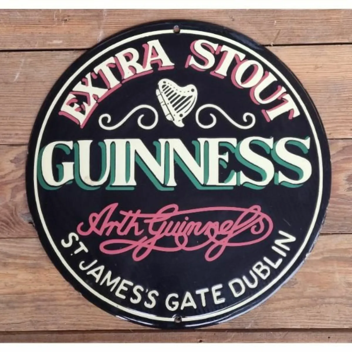 Guinness Enamel Round HS666