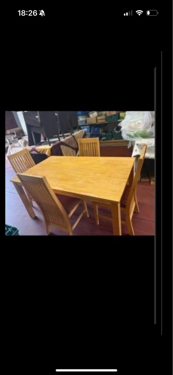 Kitchen table and 4 chairs - Image 1