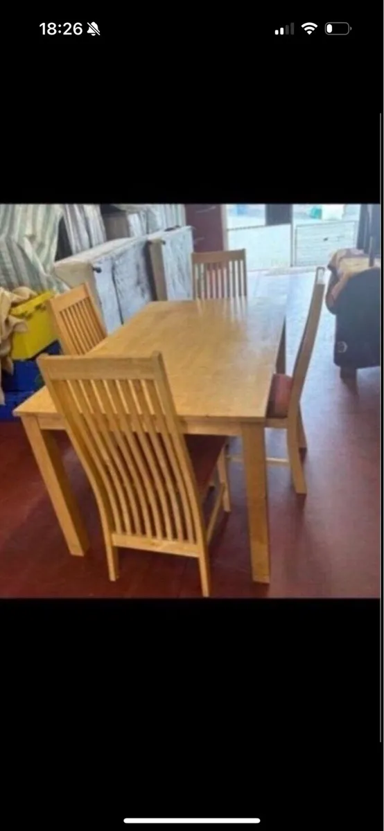 Kitchen table and 4 chairs - Image 2