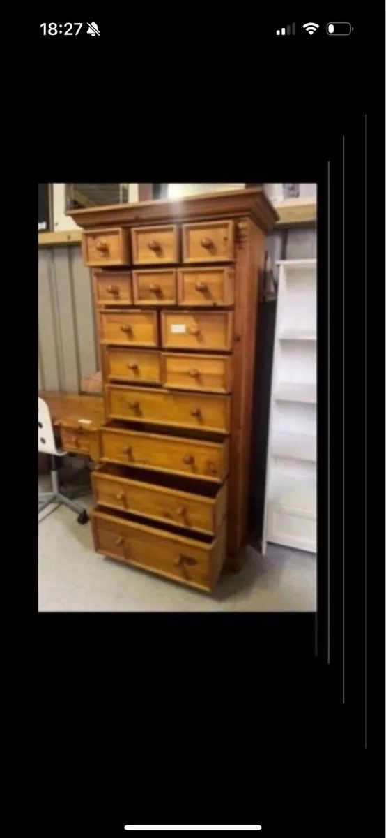 Pine tall boy - Image 3