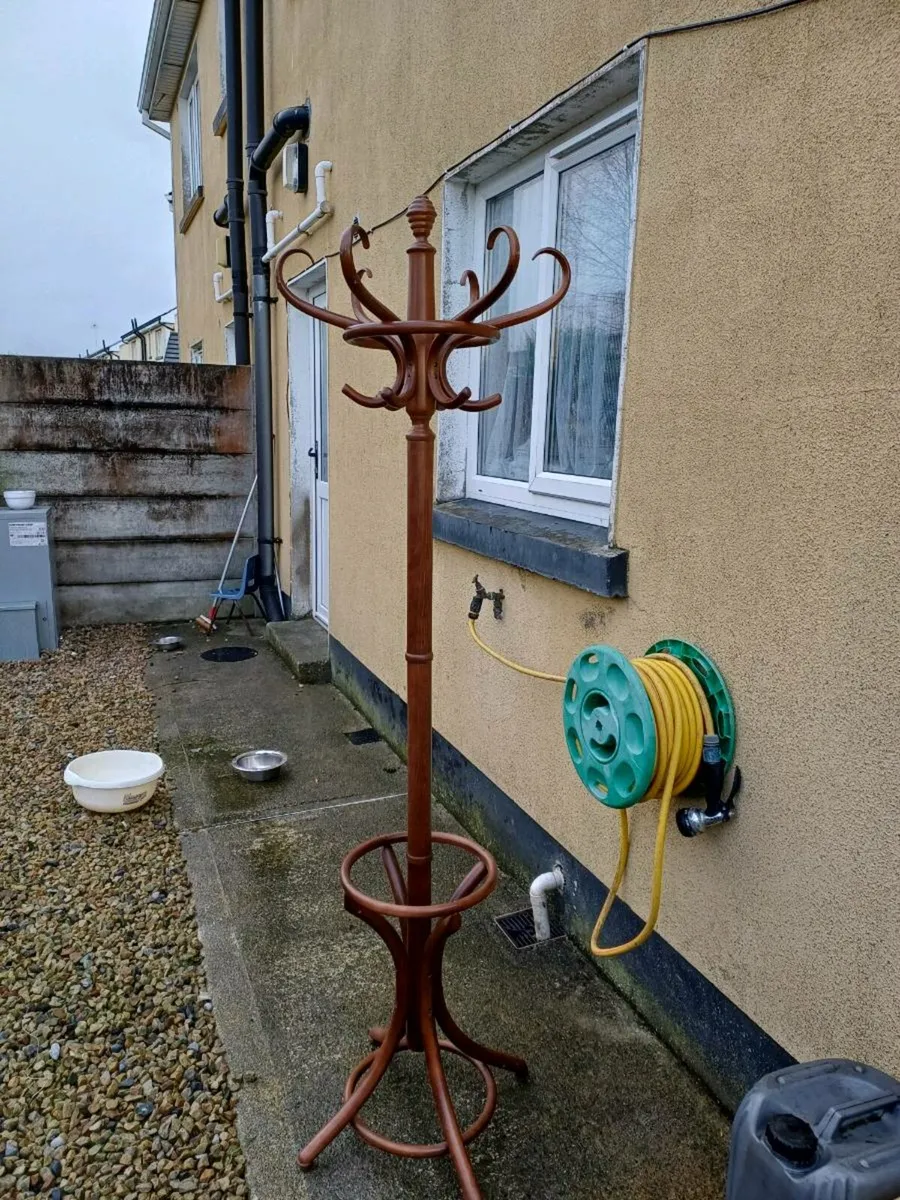 1950s Beechwood Hat & Coat Stand - Image 2