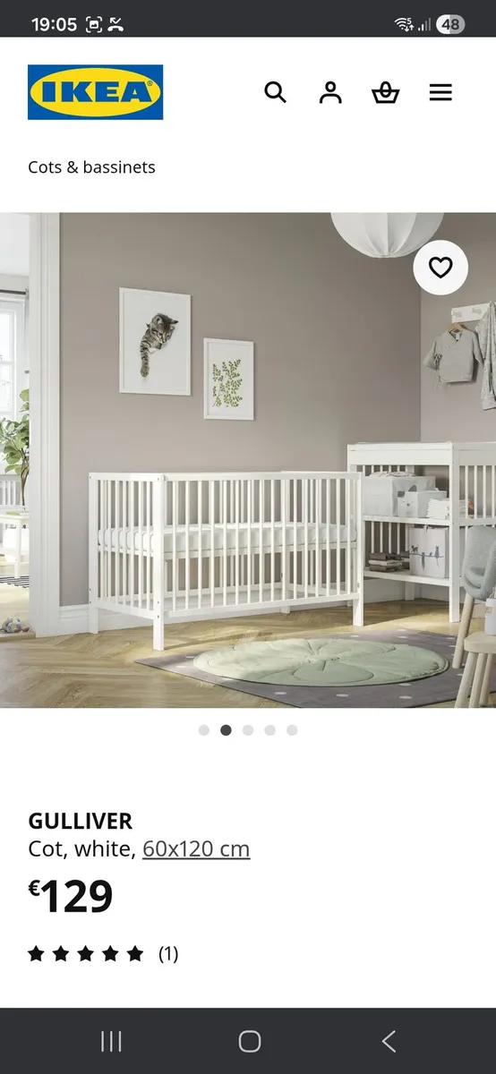Ikea cot - Image 2