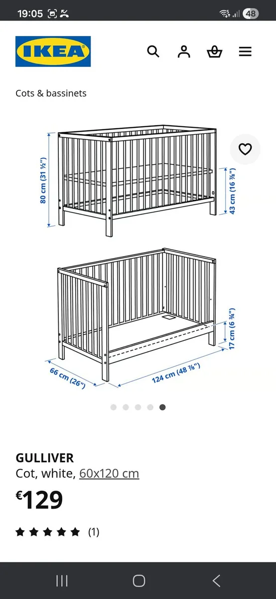 Ikea cot - Image 4