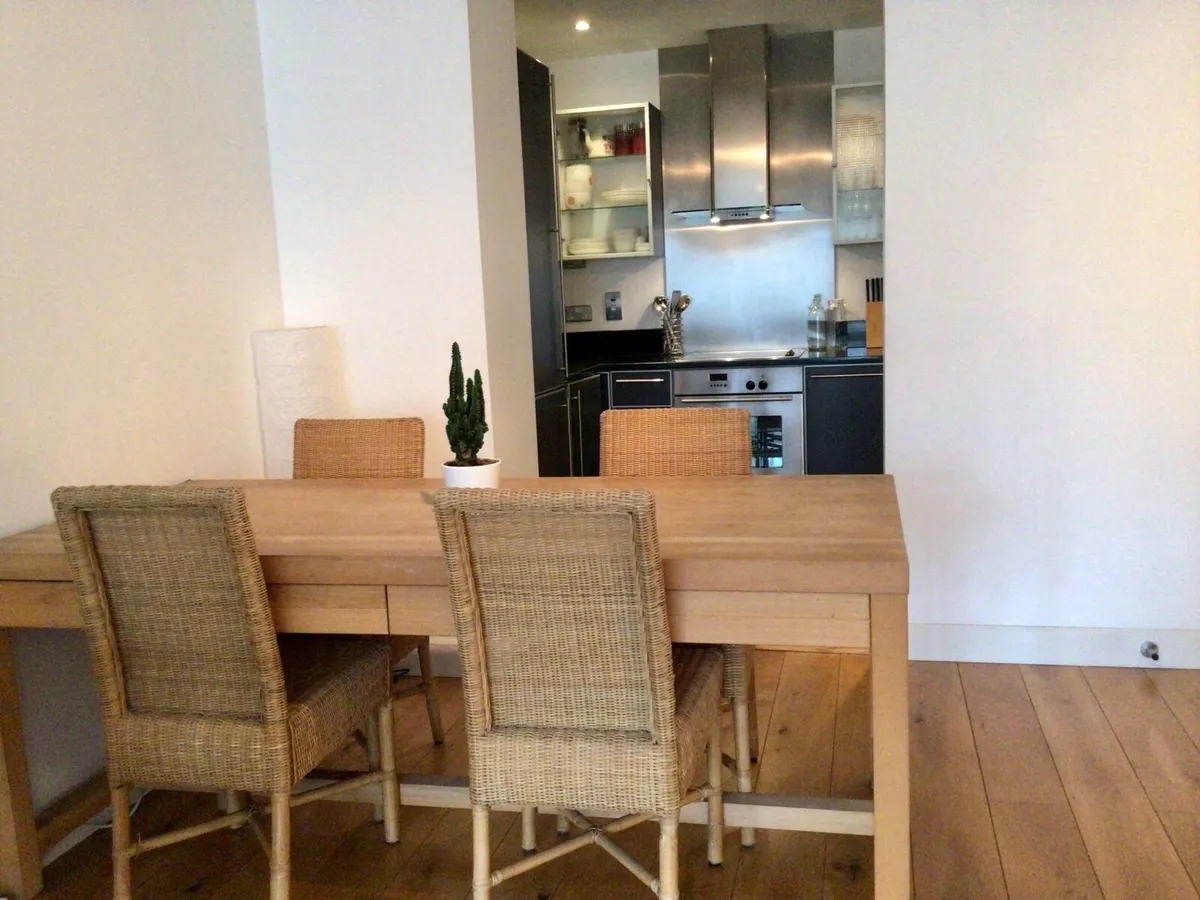 Solid Oiled Beech Table - Image 1