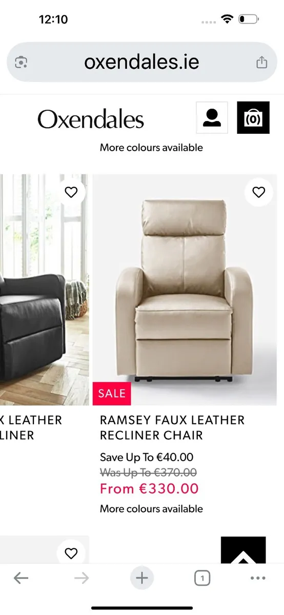 Recliner cream chair - Image 2