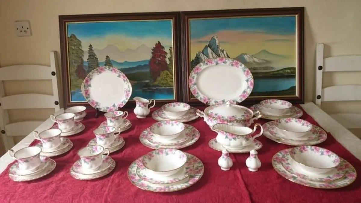 45Pc. Royal Albert Lydia Bone China Dinner&Tea Set - Image 1