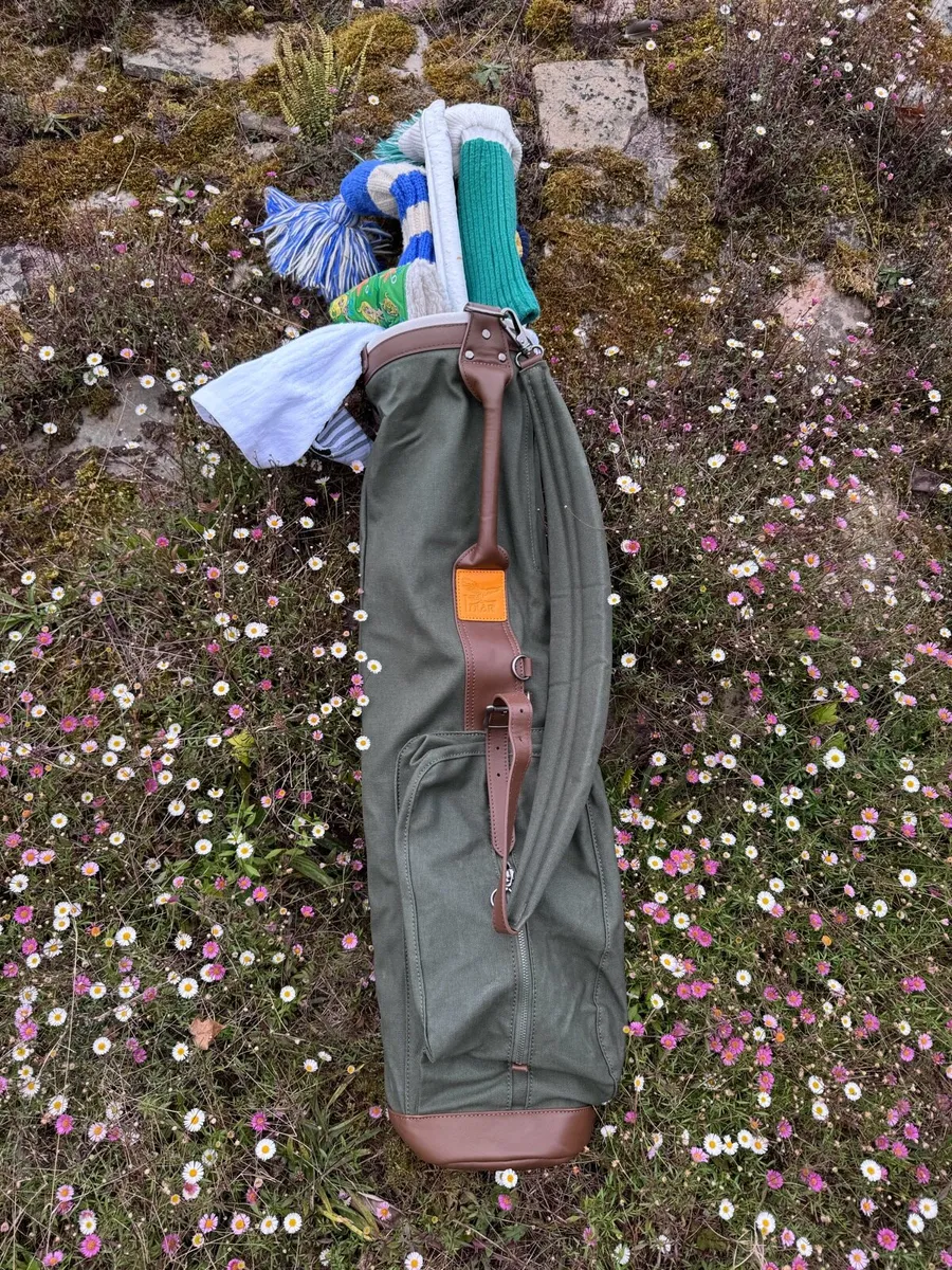 Waxed Canvas Golf Sunday Carry Bag - Image 2