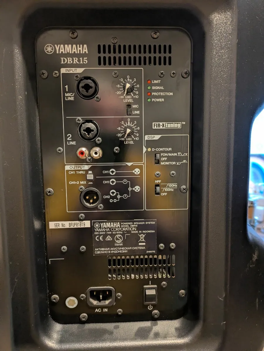Yamaha DBR-15 Active Speakers. - Image 2