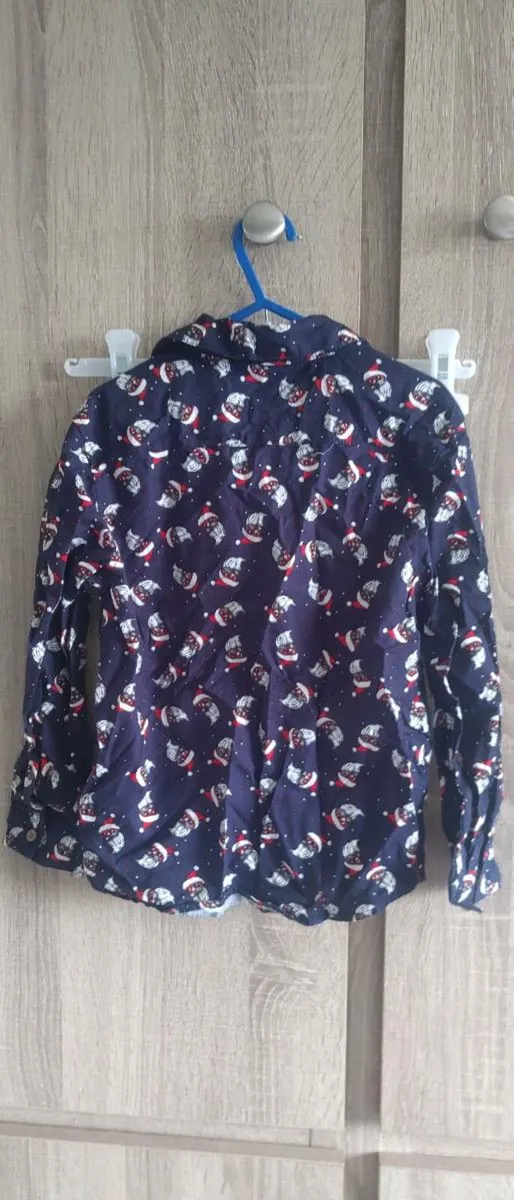 xmas christmas shirt 5-6 years old like new worn o