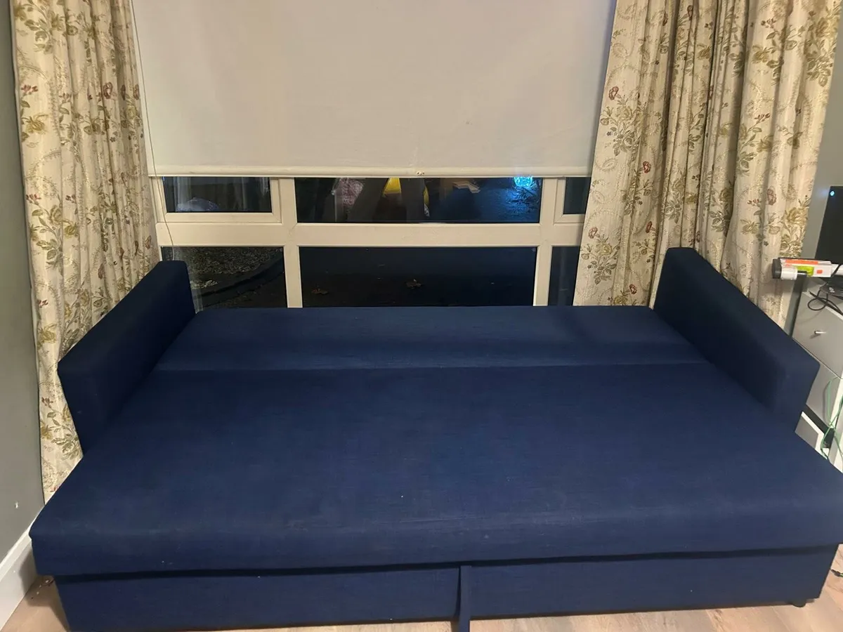 navy sofa bed - Image 2