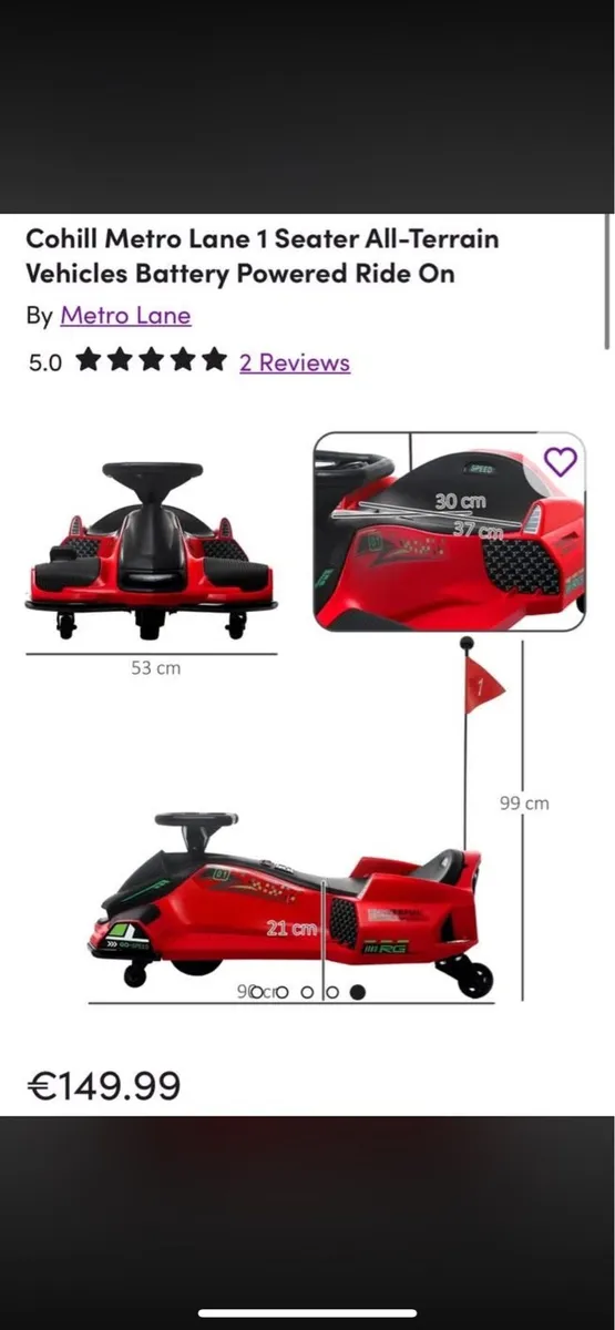 2 x Cohill Electric Drift Cars - Image 4