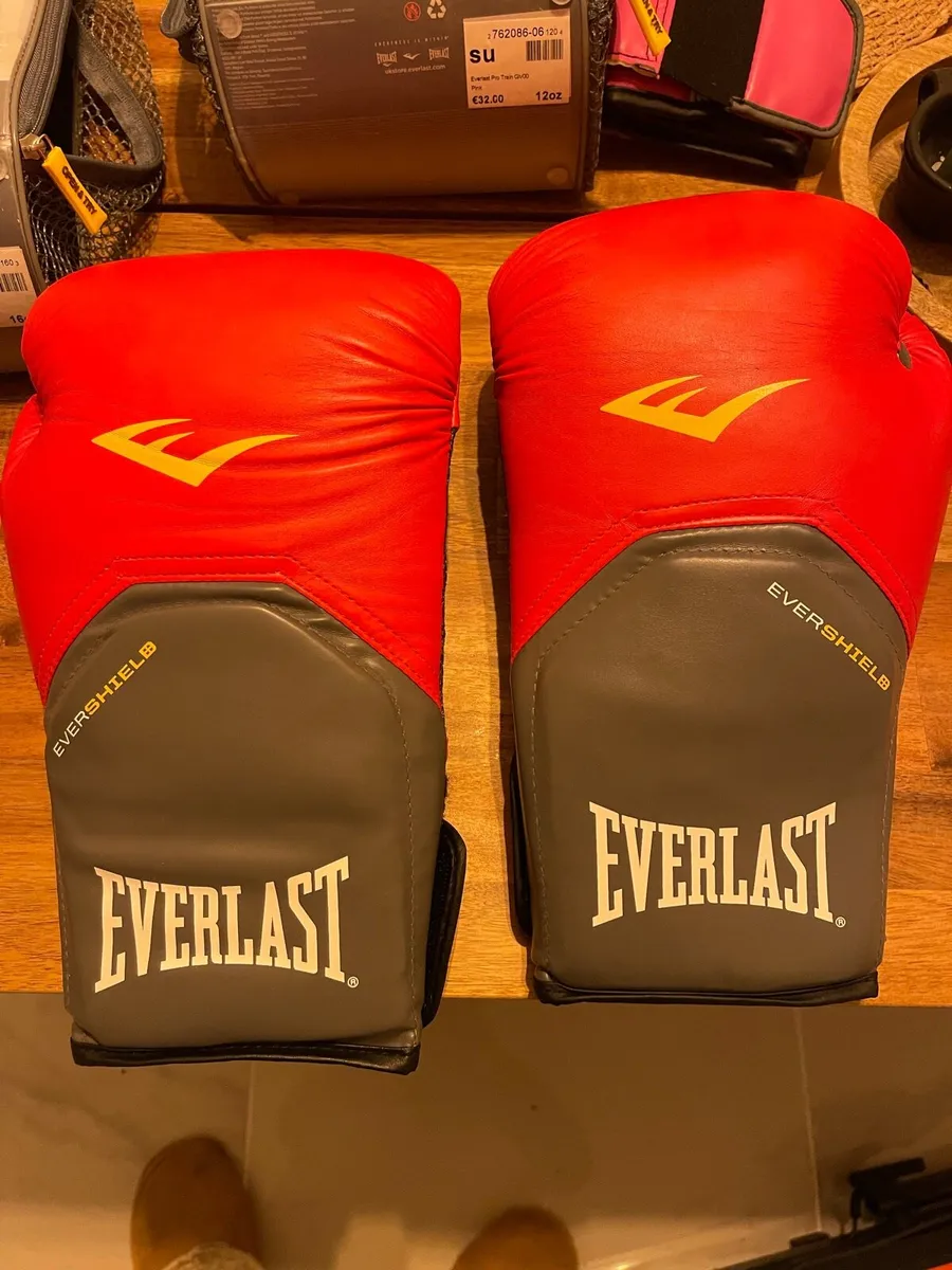 everlast boxing red gloves size 16oz - Image 1