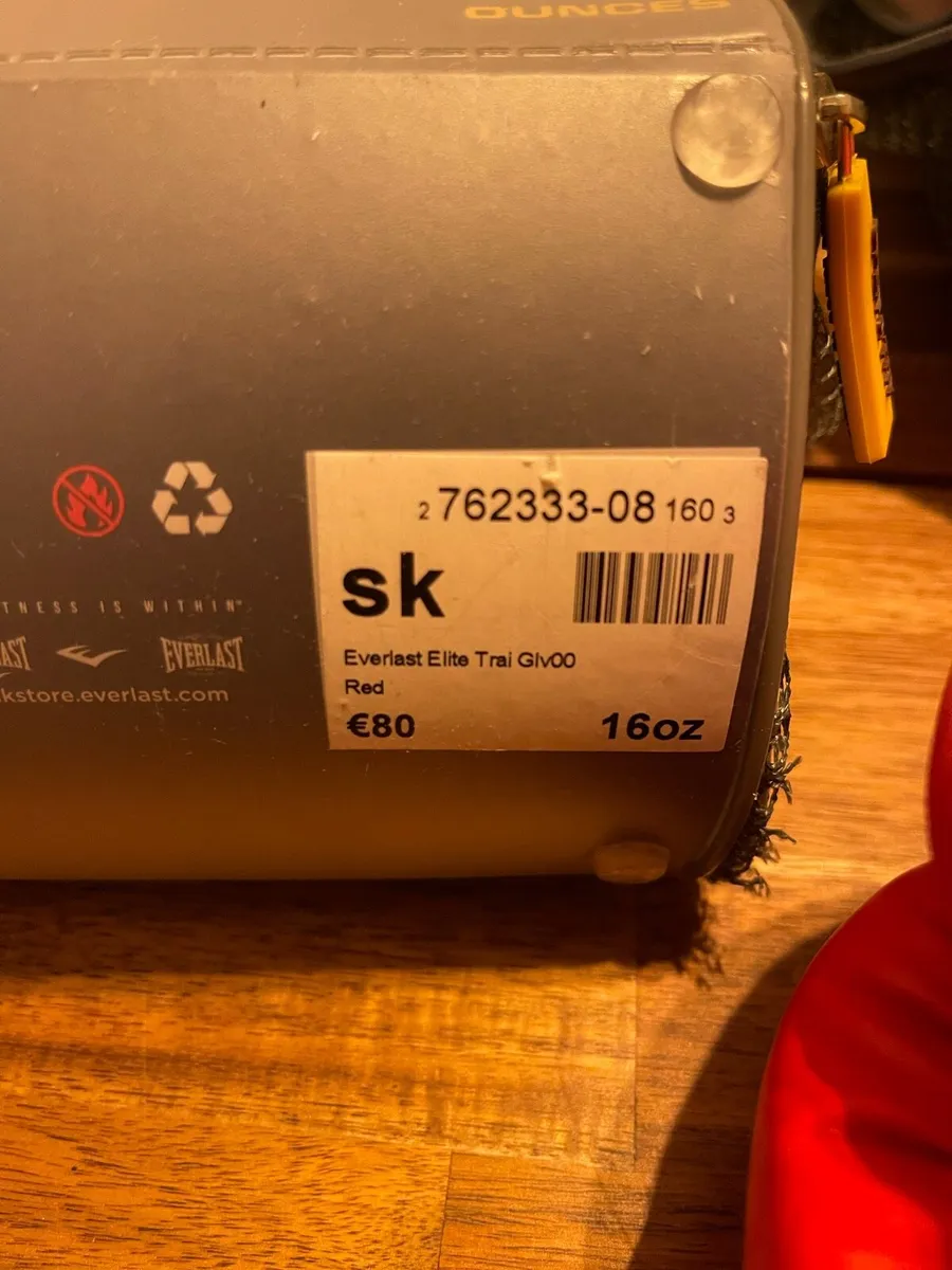 everlast boxing red gloves size 16oz - Image 4