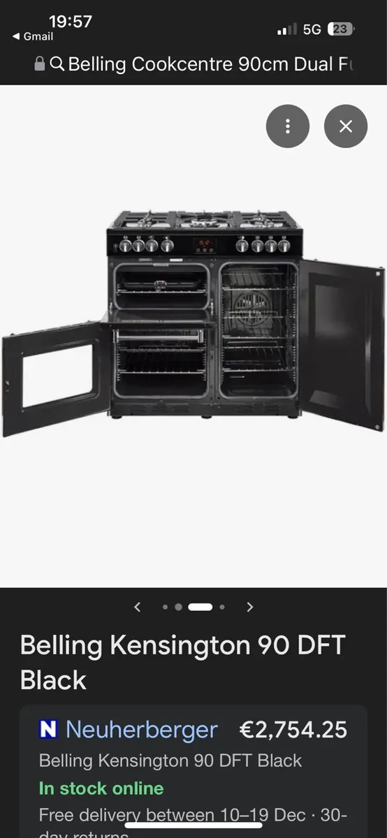 Belling farmhouse oven and hob - Image 3