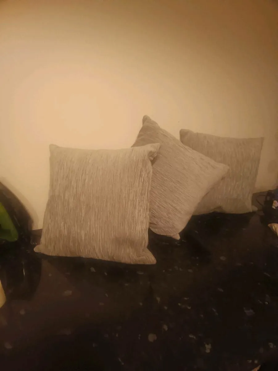 3 beautiful cushions light green new unwanted gift - Image 1