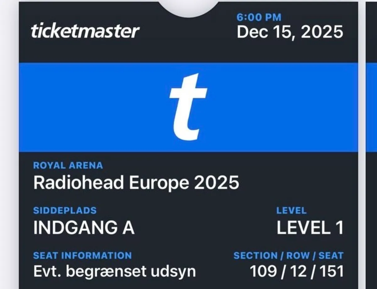 Radiohead Copenhagen December 15th 2025