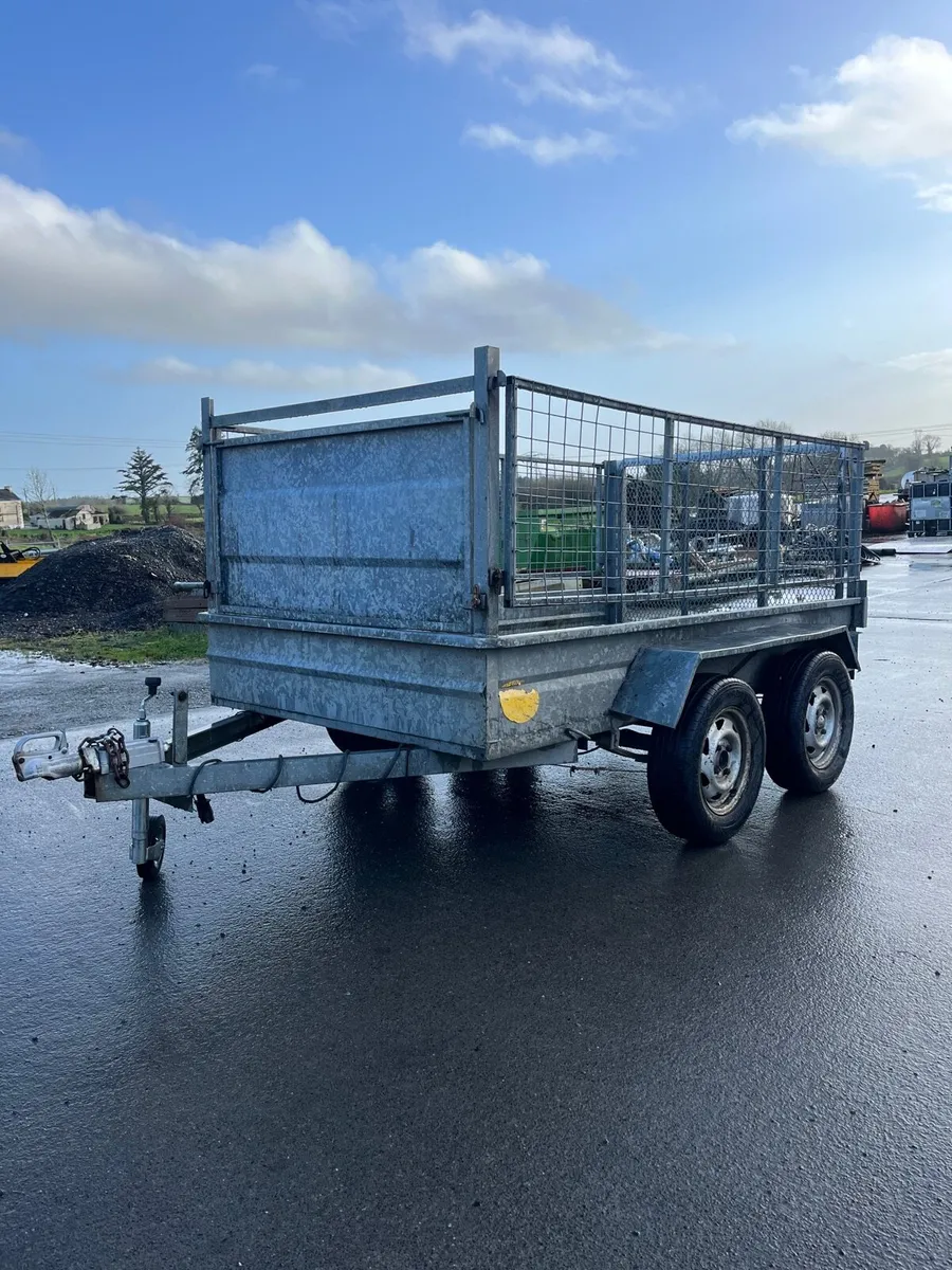8x4 galvanised mesh trailer - Image 1