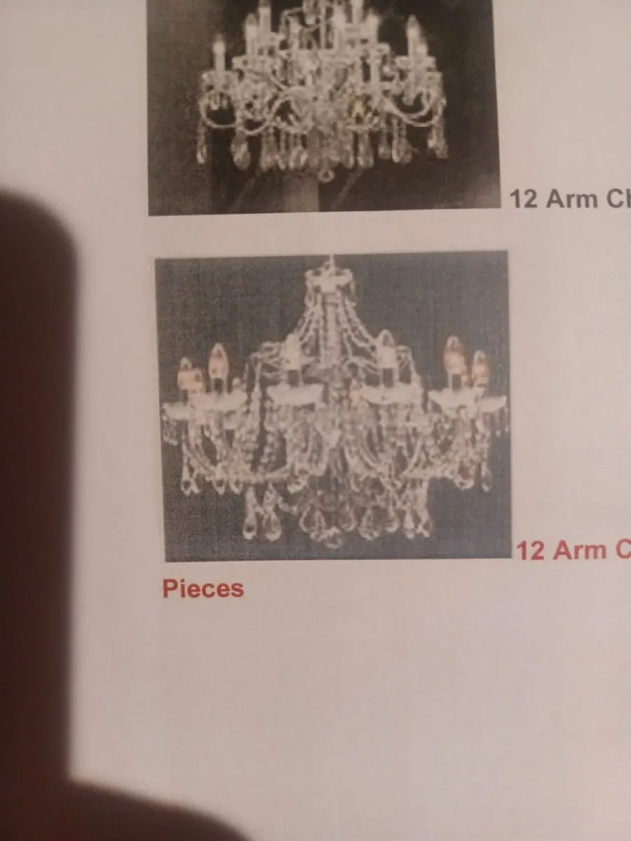 JOB LOT - 3 Units - CRYSTAL Chandelier