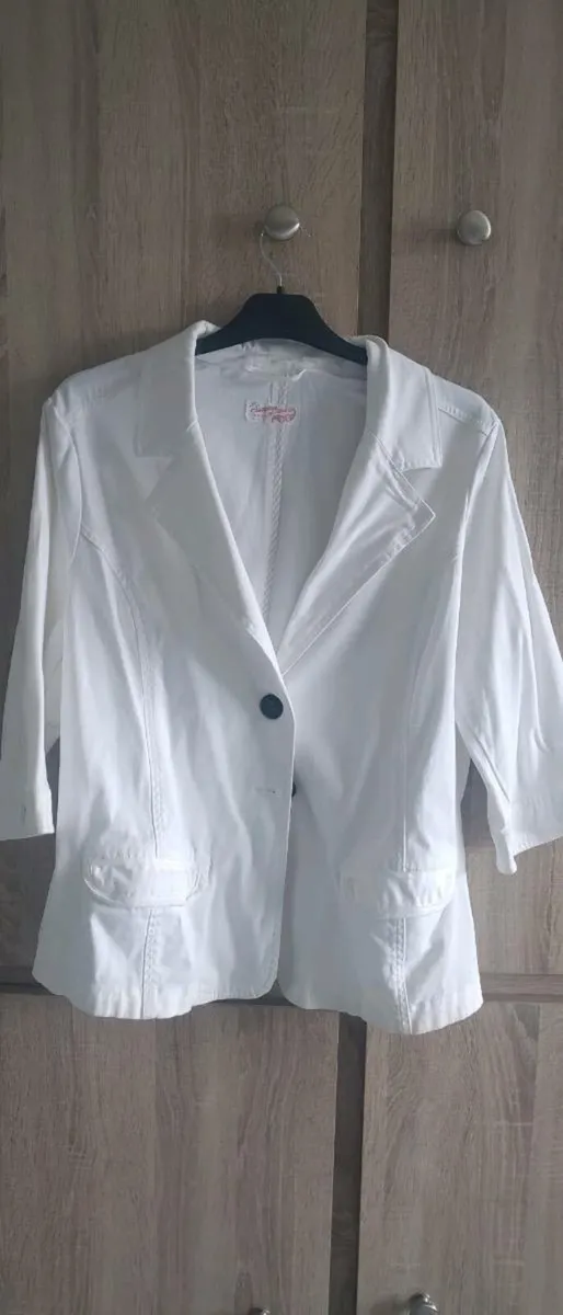 Linen look blazer new size 12 14 14 16 16 16 18 - Image 1