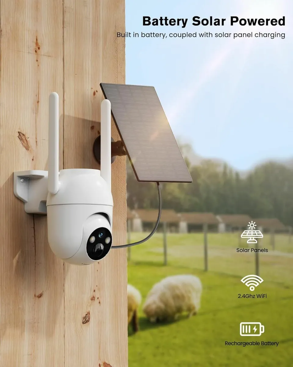 Solar Surveillance Camera with SIM ..FREE DELIVERY - Image 2