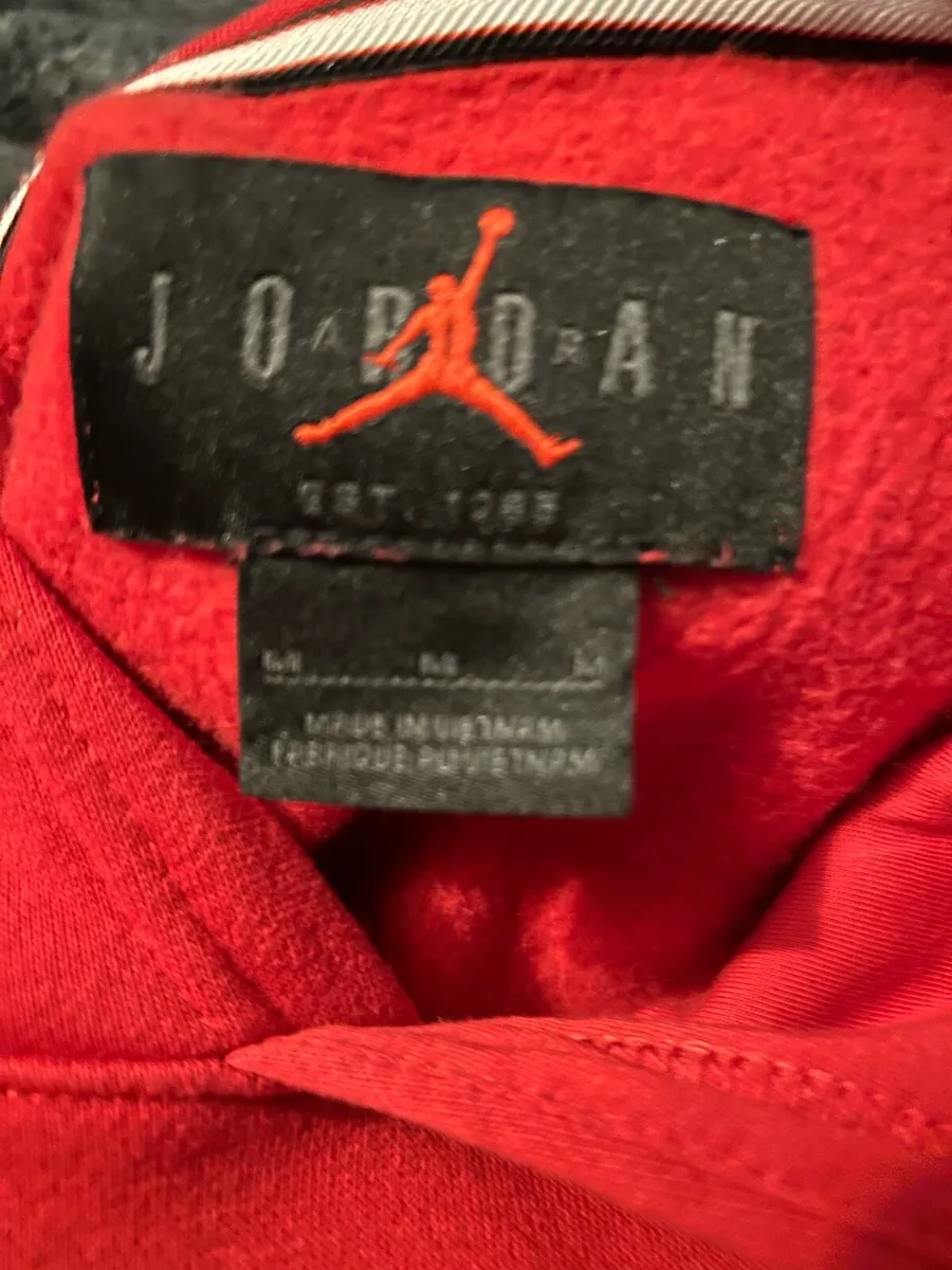 Nike Jordan red hoodie - Image 2