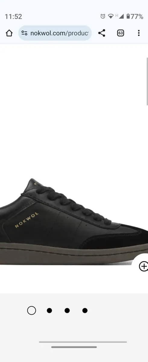 Nokwol genuine leather black shoes size UK 3 eu 36