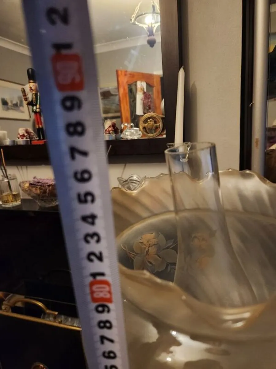 early Victorian twin burner lamp . working.  Polished - Image 2