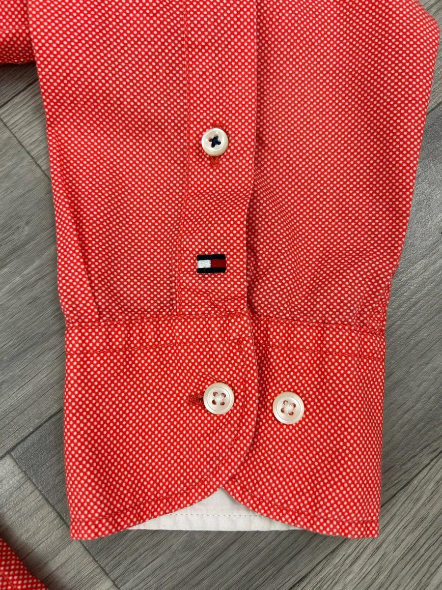 Tommy Hilfiger Button Down Patterned Shirt Mens M - Image 3