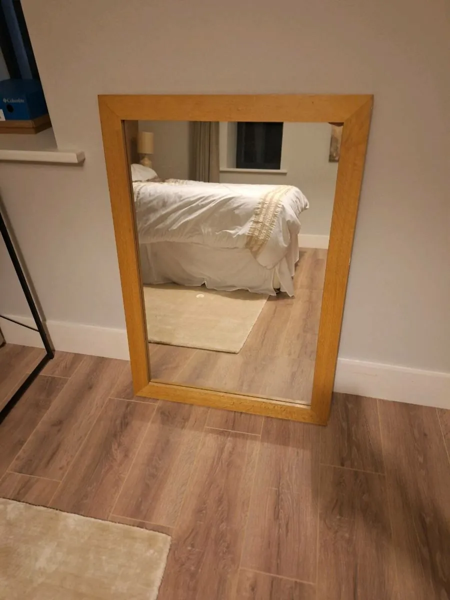 2 oak mirrors - Image 2