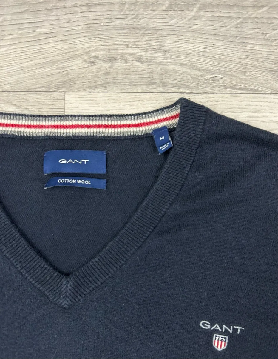 Gant Cotton And Wool Blend Jumper Mens Medium - Image 3