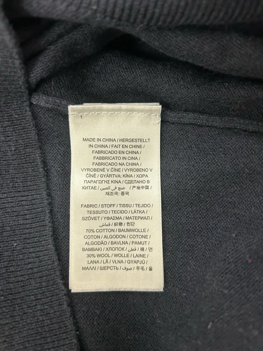 Gant Cotton And Wool Blend Jumper Mens Medium - Image 4