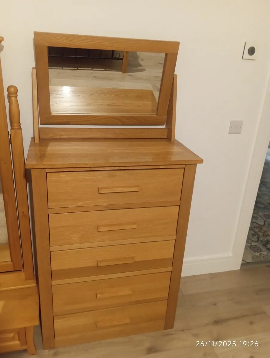 Complete Solid Oak Bedroom Collection - Image 2