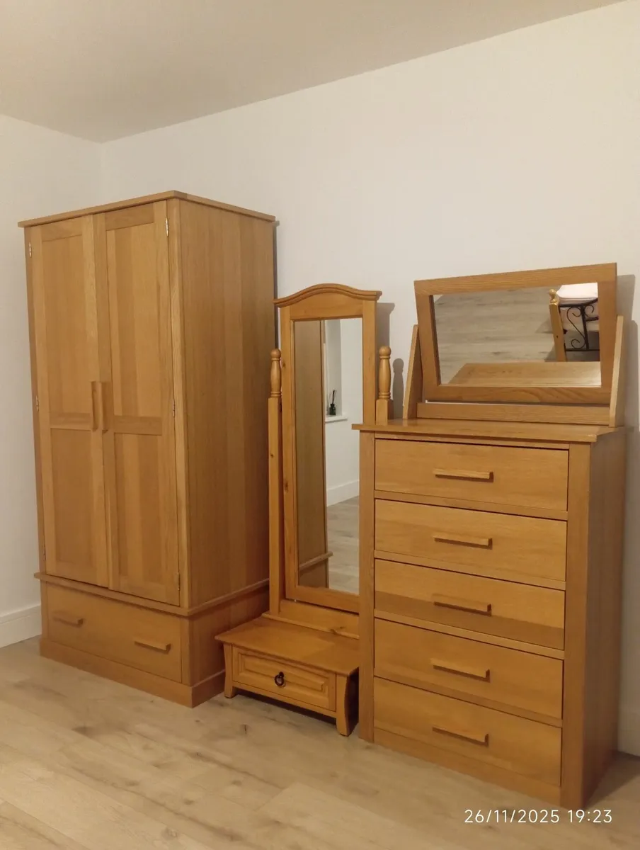 Complete Solid Oak Bedroom Collection - Image 1